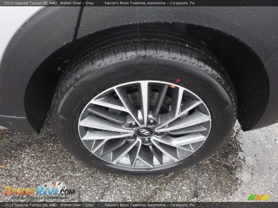 2019 Hyundai Tucson SEL AWD Molten Silver / Gray Photo #7