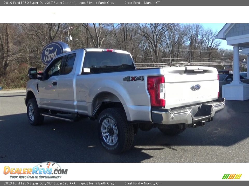 2019 Ford F250 Super Duty XLT SuperCab 4x4 Ingot Silver / Earth Gray Photo #5