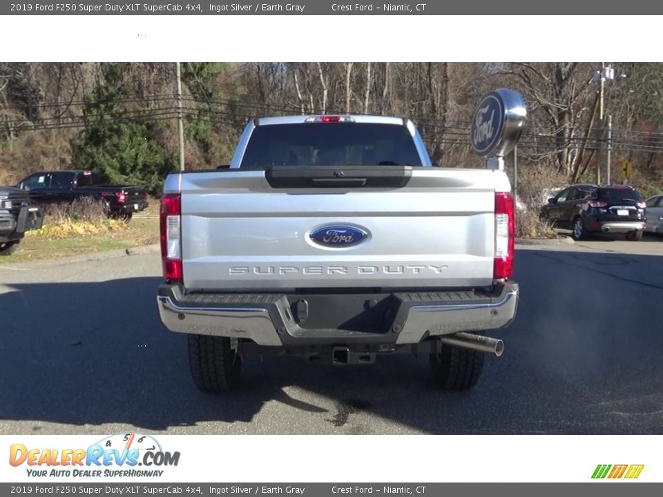 2019 Ford F250 Super Duty XLT SuperCab 4x4 Ingot Silver / Earth Gray Photo #6