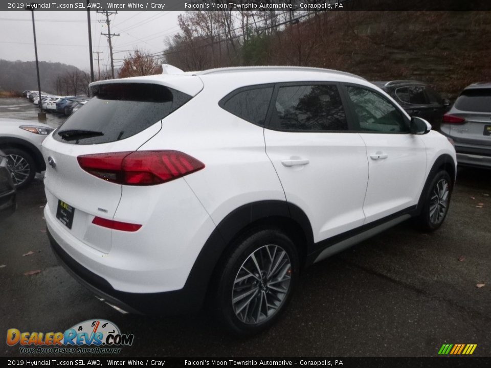 2019 Hyundai Tucson SEL AWD Winter White / Gray Photo #2