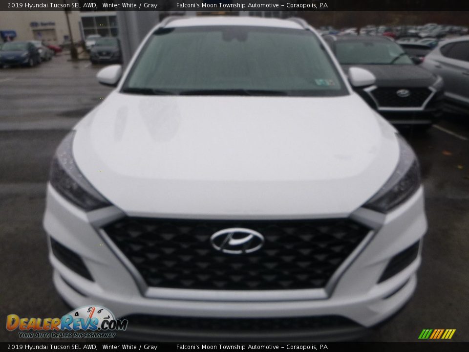 2019 Hyundai Tucson SEL AWD Winter White / Gray Photo #4