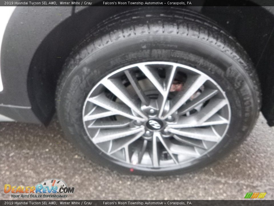 2019 Hyundai Tucson SEL AWD Winter White / Gray Photo #7