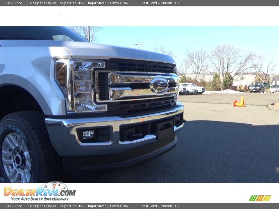 2019 Ford F250 Super Duty XLT SuperCab 4x4 Ingot Silver / Earth Gray Photo #27