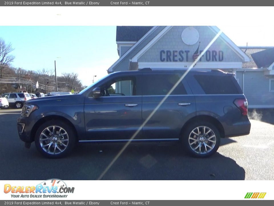 2019 Ford Expedition Limited 4x4 Blue Metallic / Ebony Photo #4