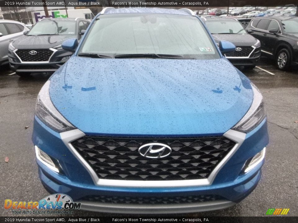 2019 Hyundai Tucson Sport AWD Aqua Blue / Black Photo #4