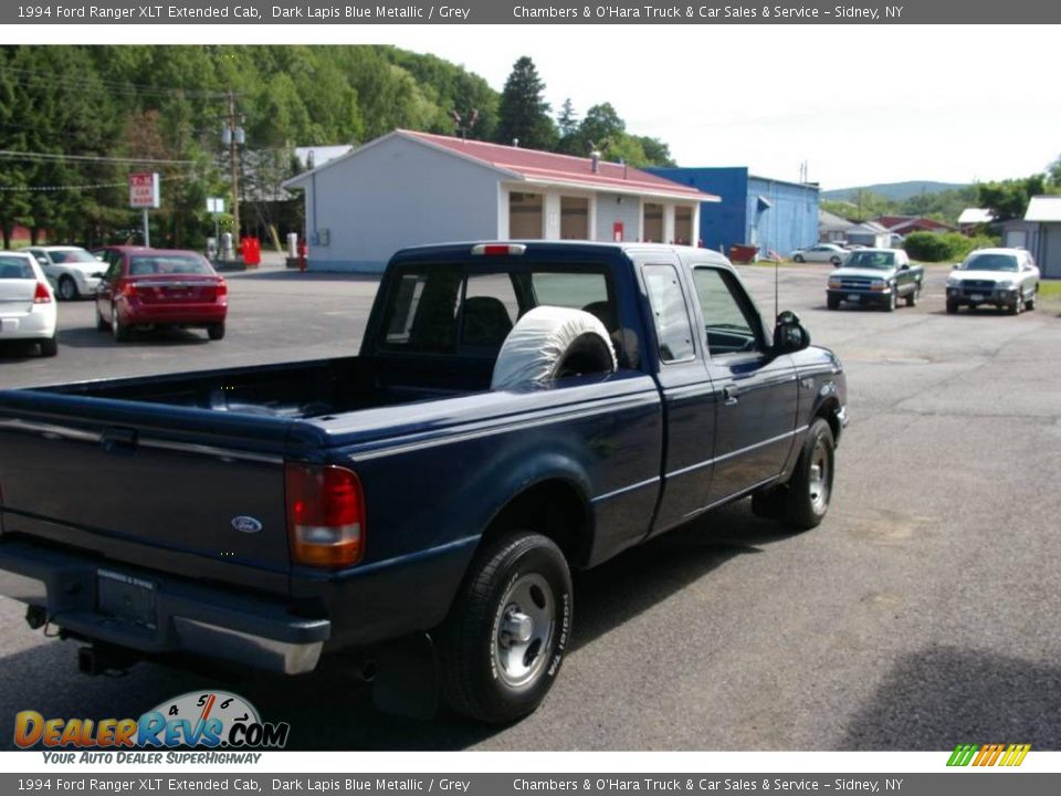 1994 Ford Ranger XLT Extended Cab Dark Lapis Blue Metallic / Grey Photo #10