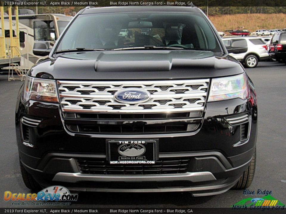 2019 Ford Explorer XLT Agate Black / Medium Black Photo #4