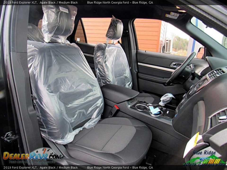 2019 Ford Explorer XLT Agate Black / Medium Black Photo #9