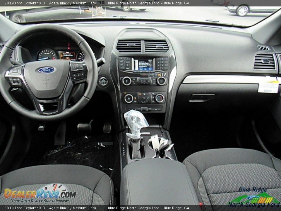 2019 Ford Explorer XLT Agate Black / Medium Black Photo #15