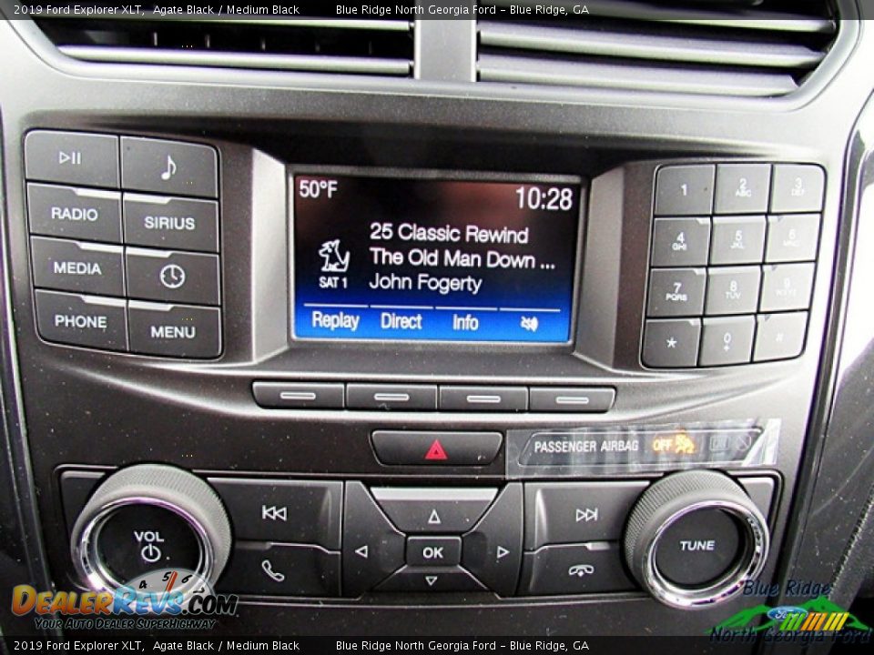 2019 Ford Explorer XLT Agate Black / Medium Black Photo #19