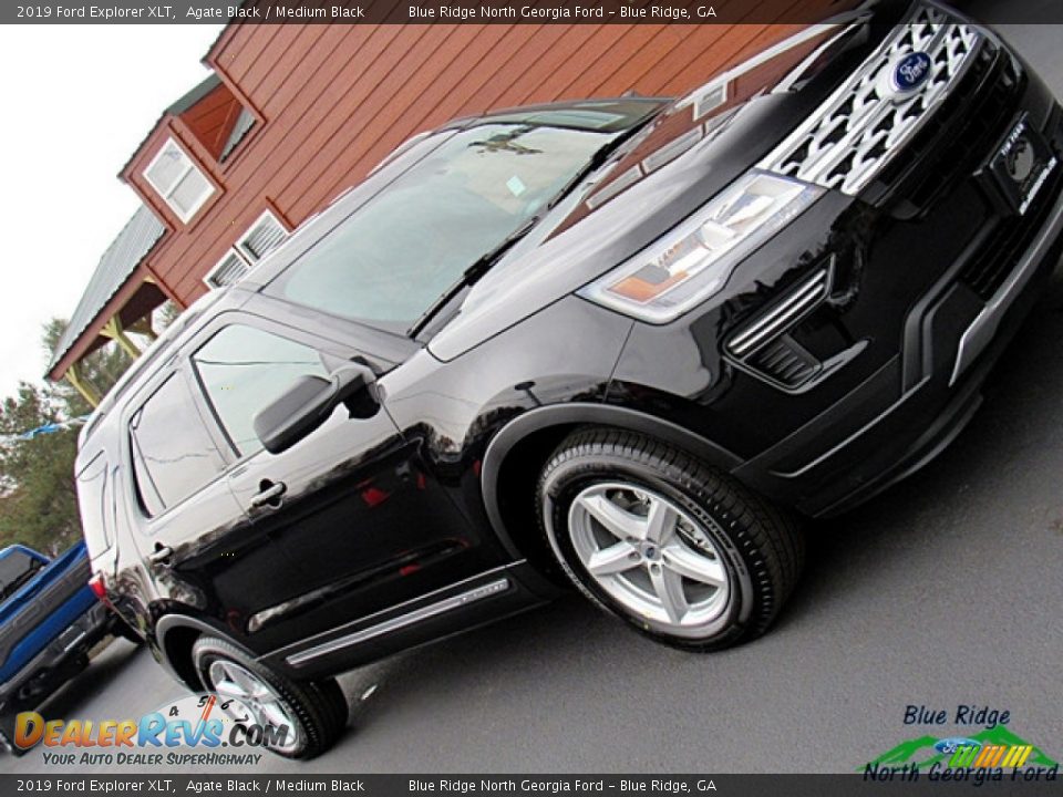 2019 Ford Explorer XLT Agate Black / Medium Black Photo #25