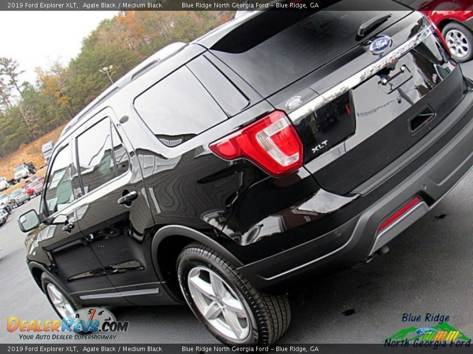 2019 Ford Explorer XLT Agate Black / Medium Black Photo #27