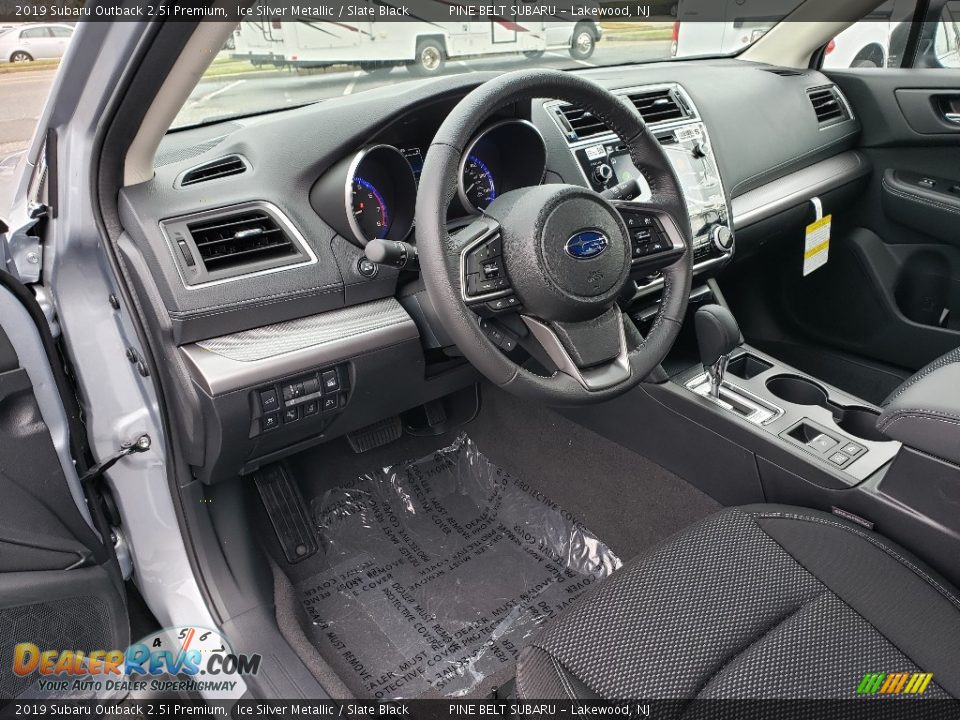2019 Subaru Outback 2.5i Premium Ice Silver Metallic / Slate Black Photo #7