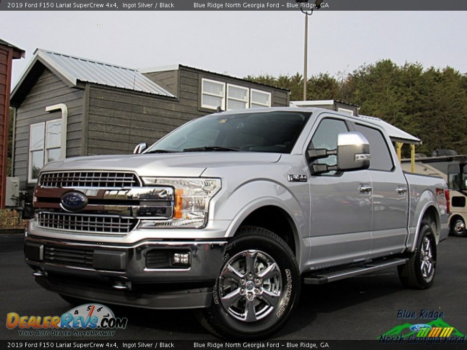 2019 Ford F150 Lariat SuperCrew 4x4 Ingot Silver / Black Photo #1