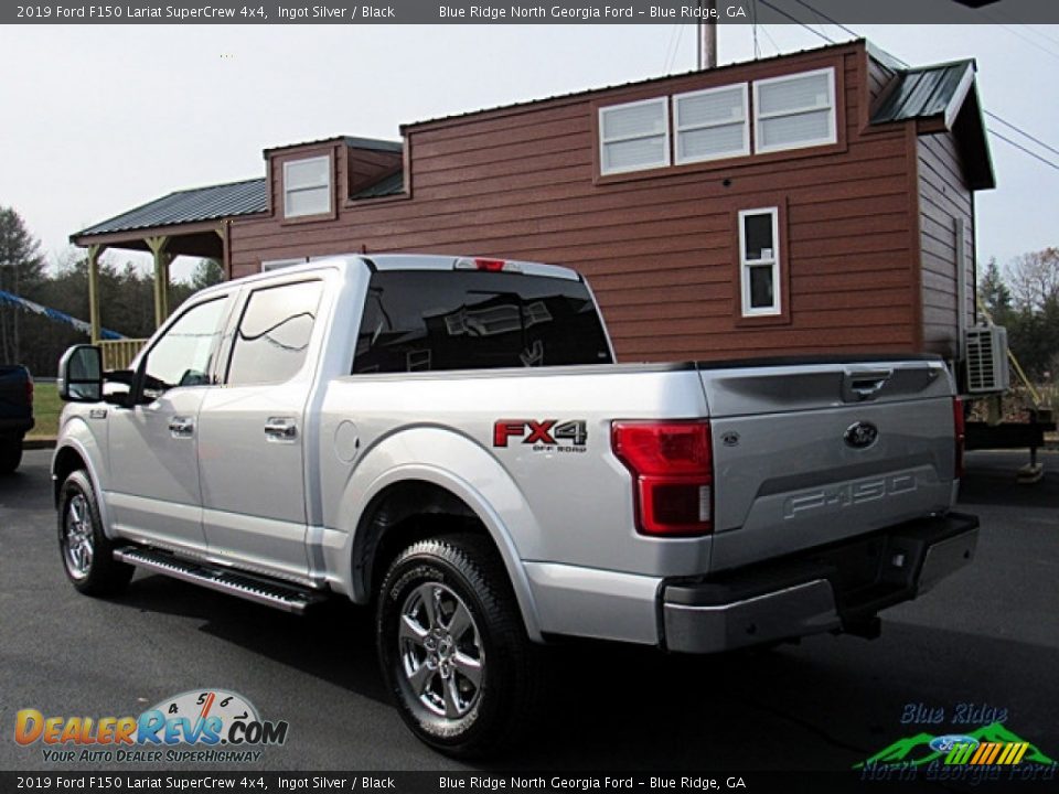 2019 Ford F150 Lariat SuperCrew 4x4 Ingot Silver / Black Photo #3