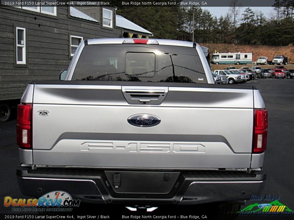 2019 Ford F150 Lariat SuperCrew 4x4 Ingot Silver / Black Photo #4