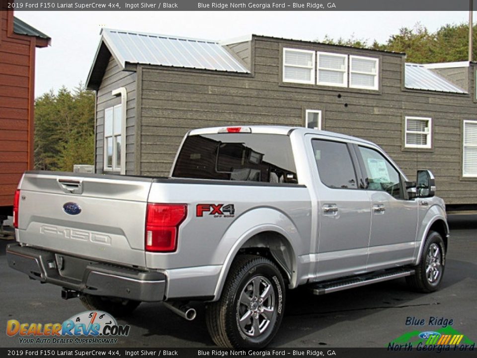 2019 Ford F150 Lariat SuperCrew 4x4 Ingot Silver / Black Photo #5
