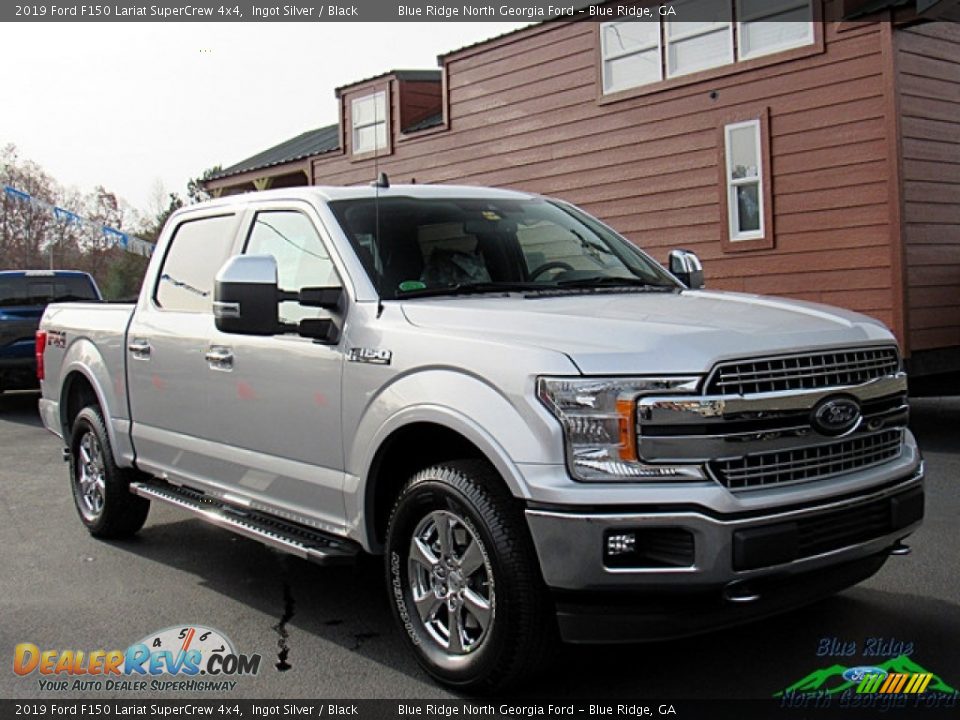 2019 Ford F150 Lariat SuperCrew 4x4 Ingot Silver / Black Photo #7