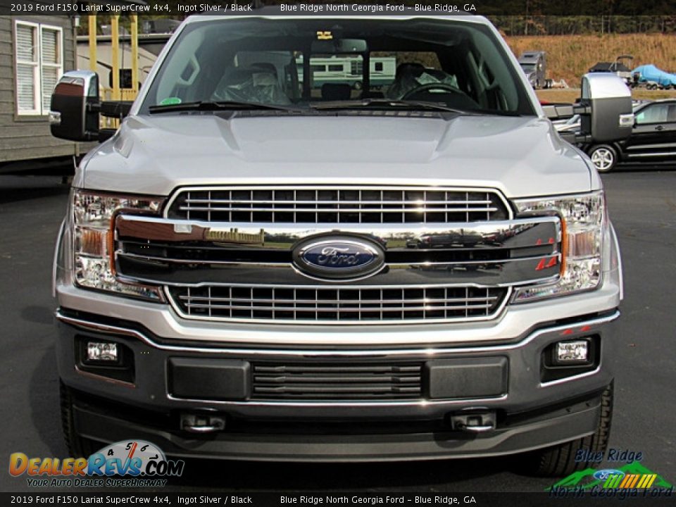 2019 Ford F150 Lariat SuperCrew 4x4 Ingot Silver / Black Photo #8