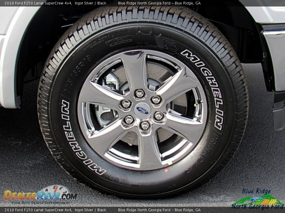 2019 Ford F150 Lariat SuperCrew 4x4 Ingot Silver / Black Photo #9