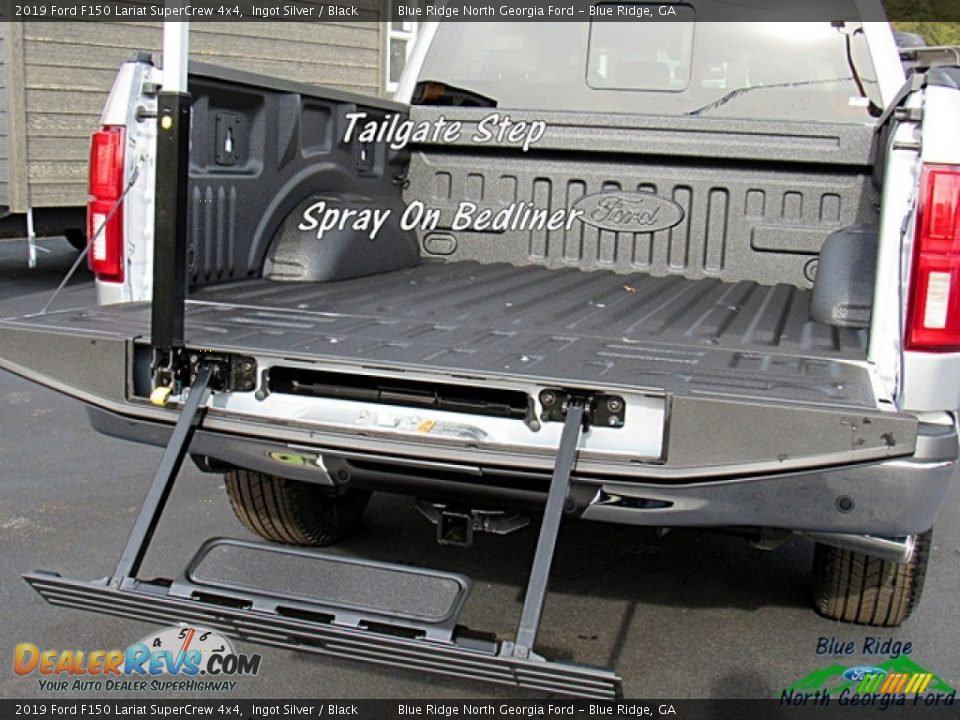 2019 Ford F150 Lariat SuperCrew 4x4 Ingot Silver / Black Photo #14