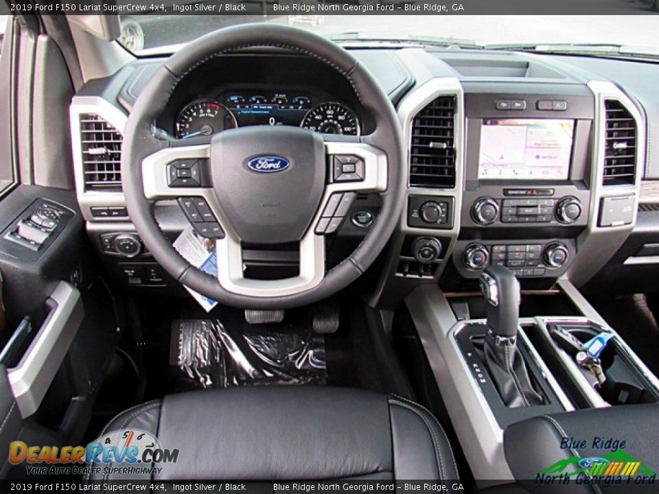 2019 Ford F150 Lariat SuperCrew 4x4 Ingot Silver / Black Photo #15