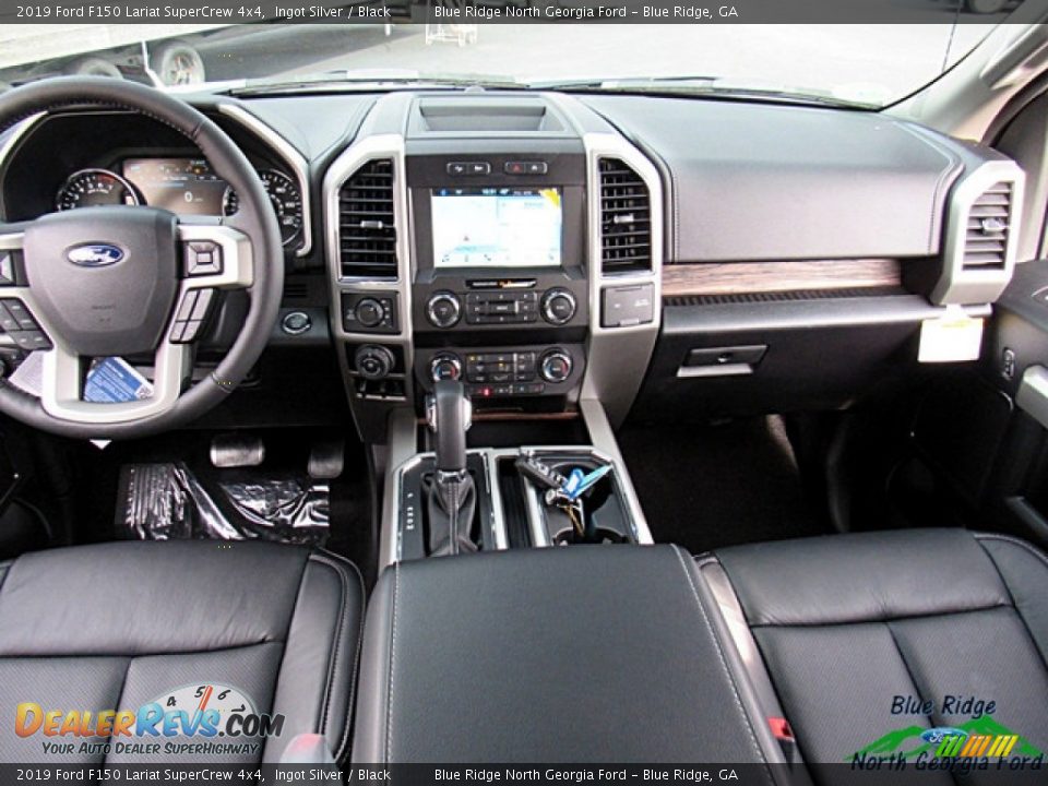 2019 Ford F150 Lariat SuperCrew 4x4 Ingot Silver / Black Photo #16