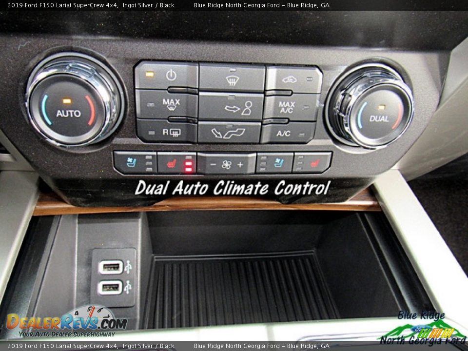 2019 Ford F150 Lariat SuperCrew 4x4 Ingot Silver / Black Photo #23