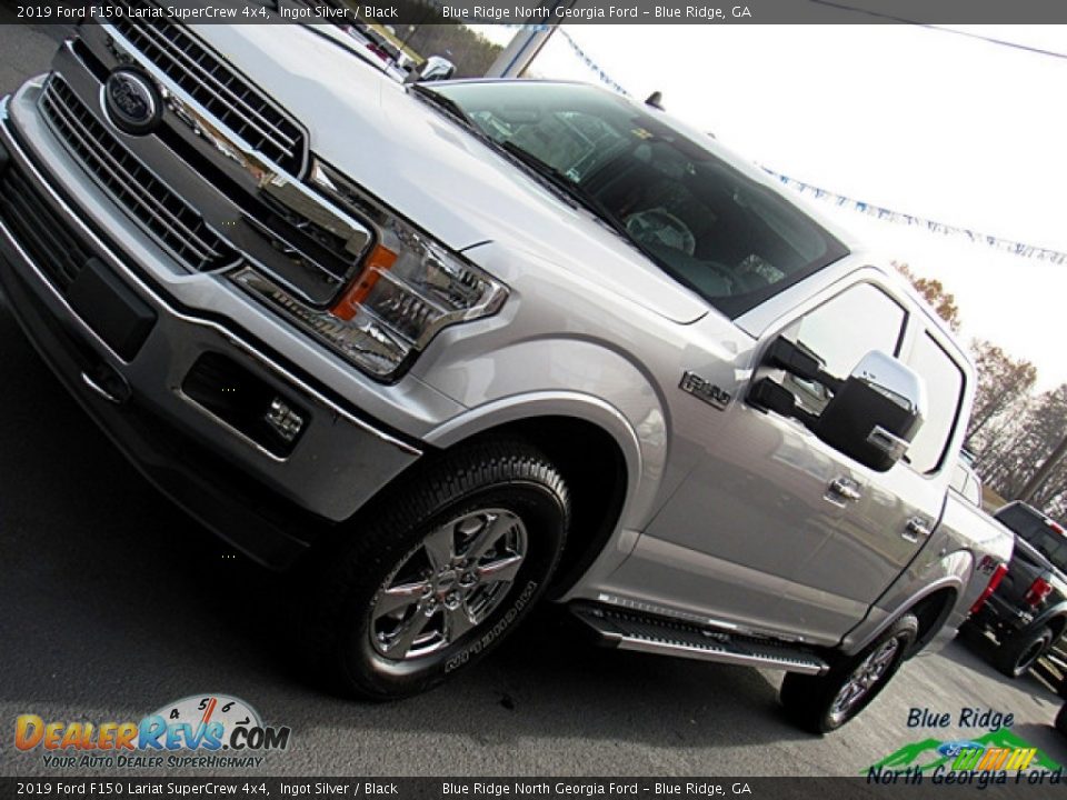 2019 Ford F150 Lariat SuperCrew 4x4 Ingot Silver / Black Photo #29