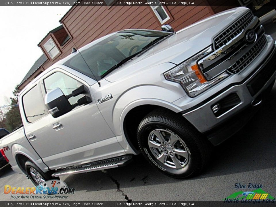 2019 Ford F150 Lariat SuperCrew 4x4 Ingot Silver / Black Photo #30