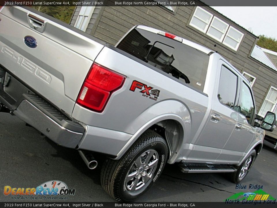 2019 Ford F150 Lariat SuperCrew 4x4 Ingot Silver / Black Photo #31