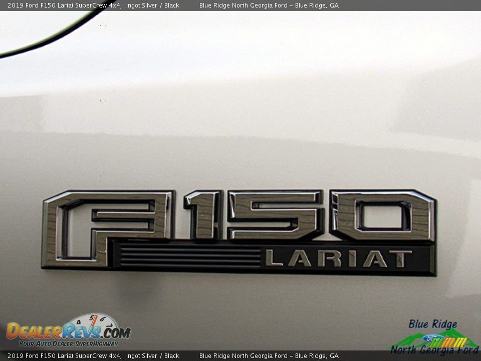 2019 Ford F150 Lariat SuperCrew 4x4 Ingot Silver / Black Photo #33