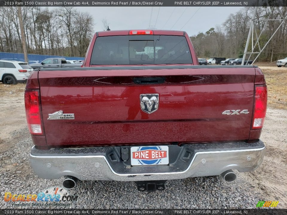 2019 Ram 1500 Classic Big Horn Crew Cab 4x4 Delmonico Red Pearl / Black/Diesel Gray Photo #5