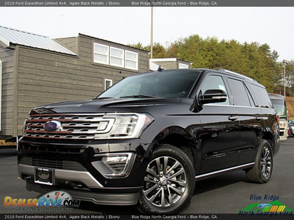2019 Ford Expedition Limited 4x4 Agate Black Metallic / Ebony Photo #1