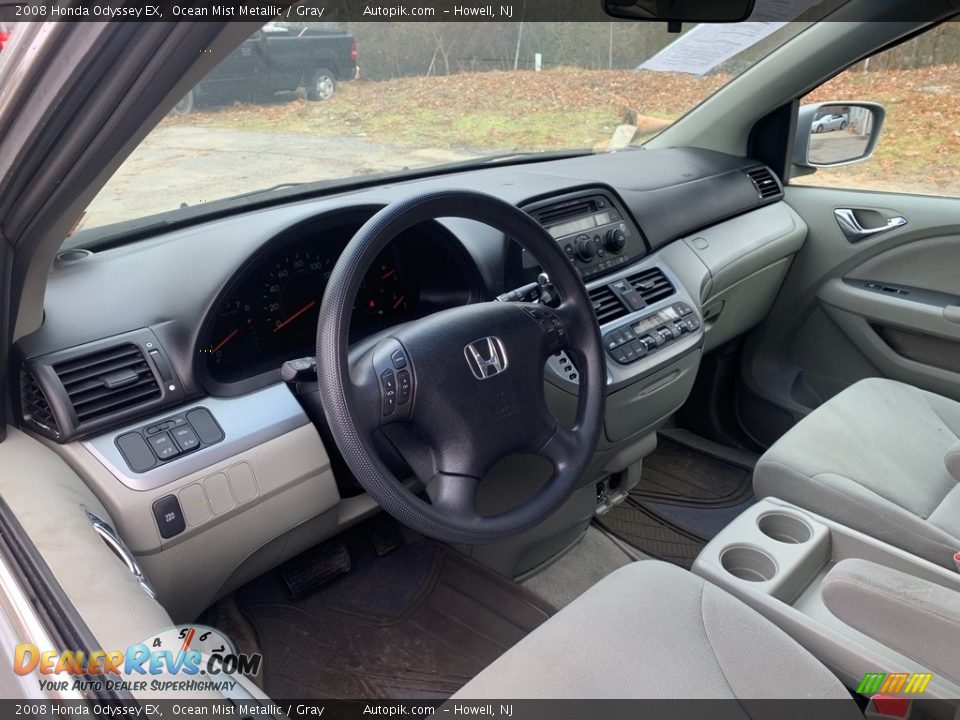 2008 Honda Odyssey EX Ocean Mist Metallic / Gray Photo #12