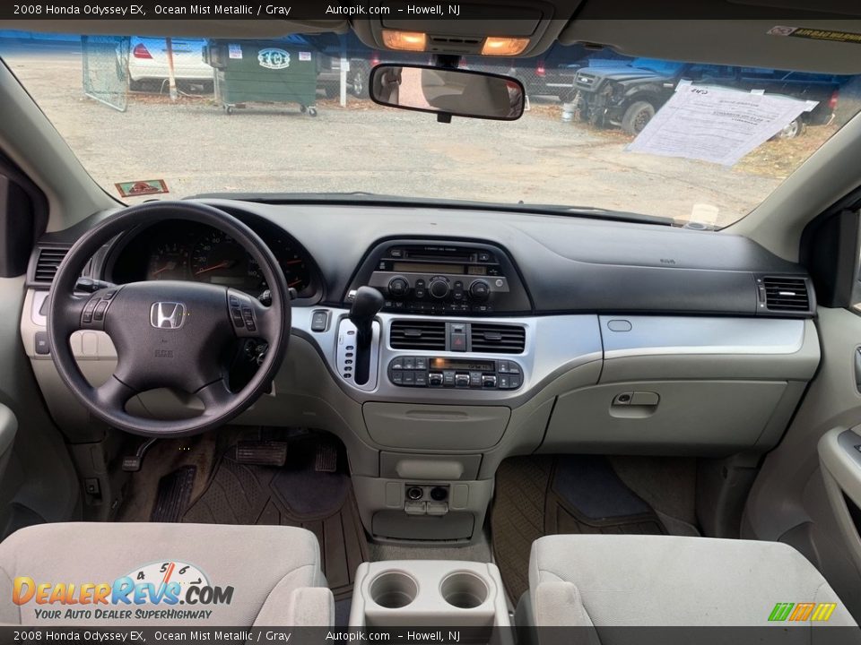 2008 Honda Odyssey EX Ocean Mist Metallic / Gray Photo #13