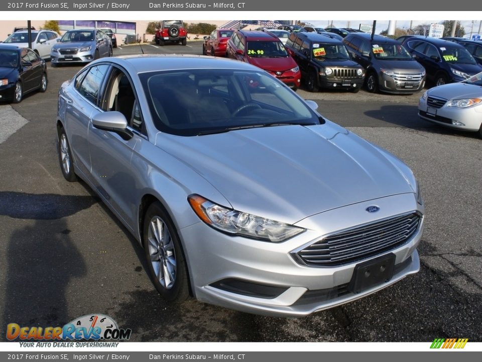 2017 Ford Fusion SE Ingot Silver / Ebony Photo #1