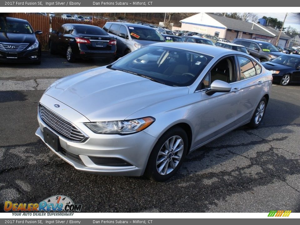 2017 Ford Fusion SE Ingot Silver / Ebony Photo #3