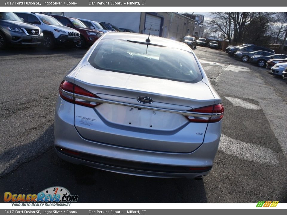 2017 Ford Fusion SE Ingot Silver / Ebony Photo #7