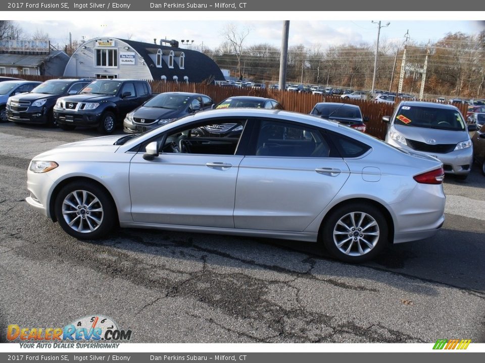 2017 Ford Fusion SE Ingot Silver / Ebony Photo #11