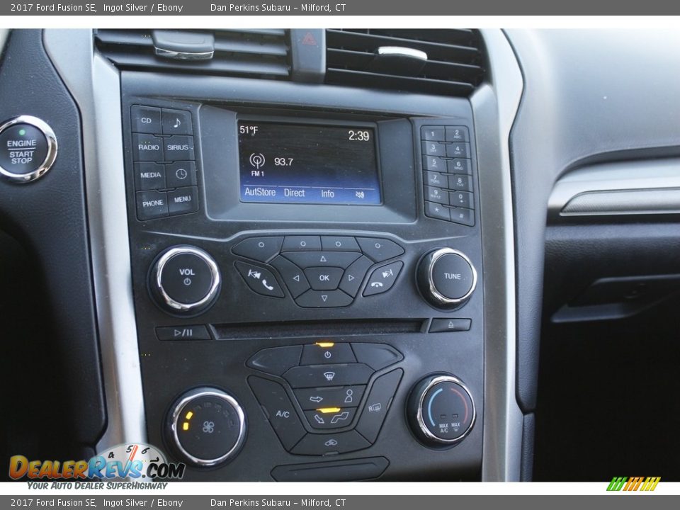 2017 Ford Fusion SE Ingot Silver / Ebony Photo #13