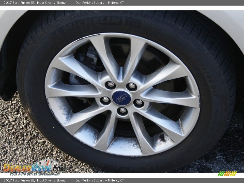2017 Ford Fusion SE Ingot Silver / Ebony Photo #21