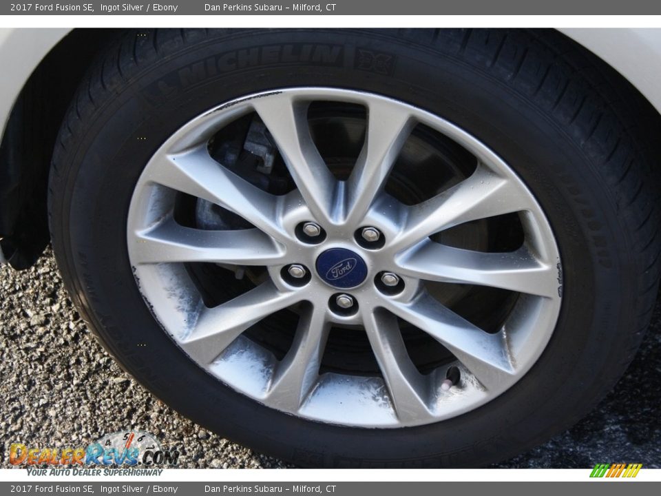 2017 Ford Fusion SE Ingot Silver / Ebony Photo #23