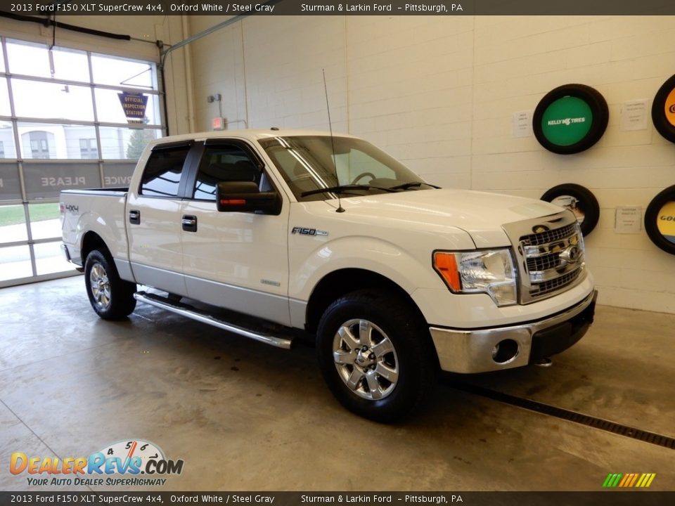 2013 Ford F150 XLT SuperCrew 4x4 Oxford White / Steel Gray Photo #1