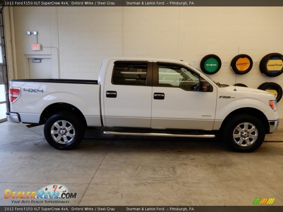 2013 Ford F150 XLT SuperCrew 4x4 Oxford White / Steel Gray Photo #2