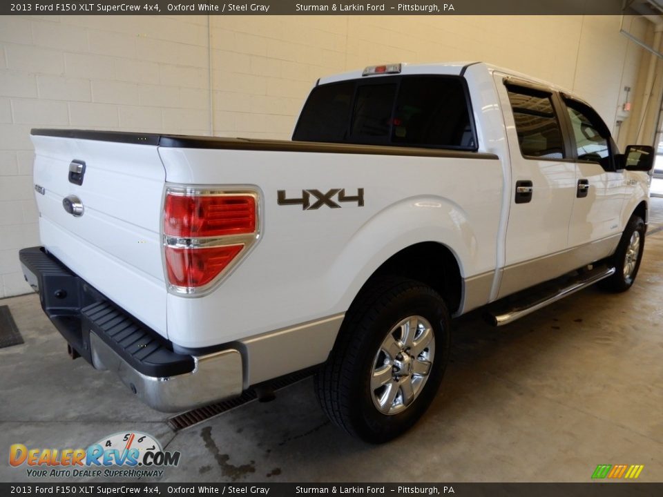 2013 Ford F150 XLT SuperCrew 4x4 Oxford White / Steel Gray Photo #3