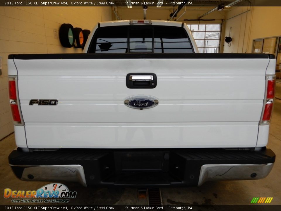 2013 Ford F150 XLT SuperCrew 4x4 Oxford White / Steel Gray Photo #4