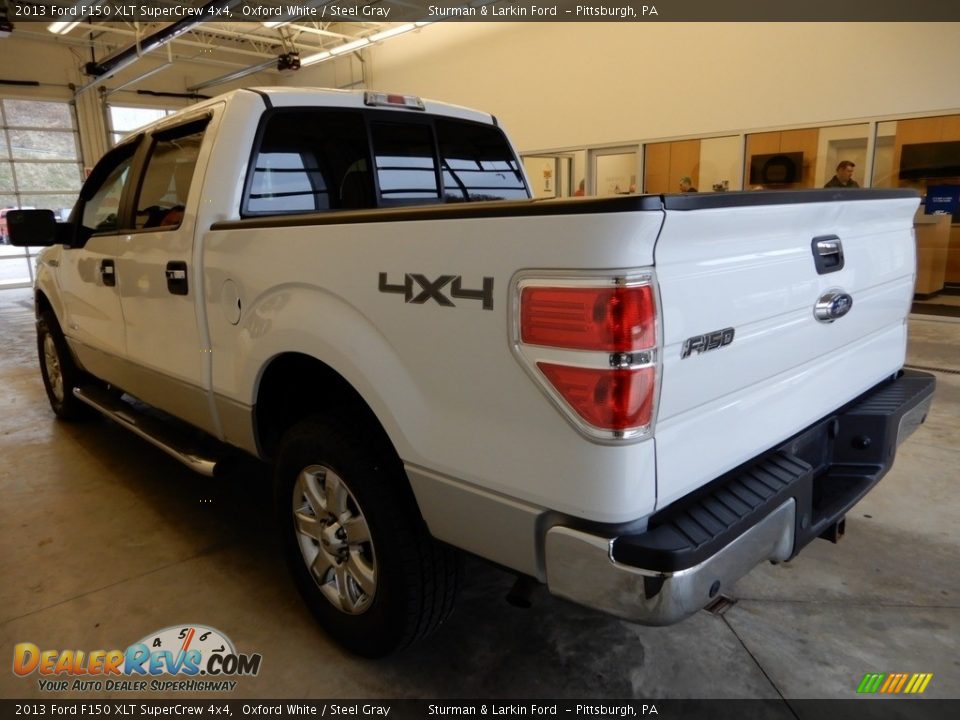 2013 Ford F150 XLT SuperCrew 4x4 Oxford White / Steel Gray Photo #6