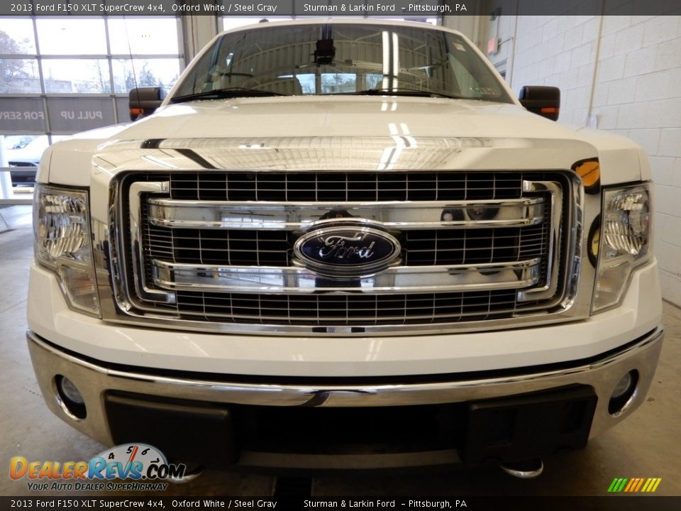 2013 Ford F150 XLT SuperCrew 4x4 Oxford White / Steel Gray Photo #8