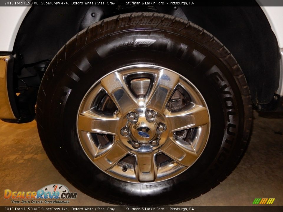 2013 Ford F150 XLT SuperCrew 4x4 Oxford White / Steel Gray Photo #9